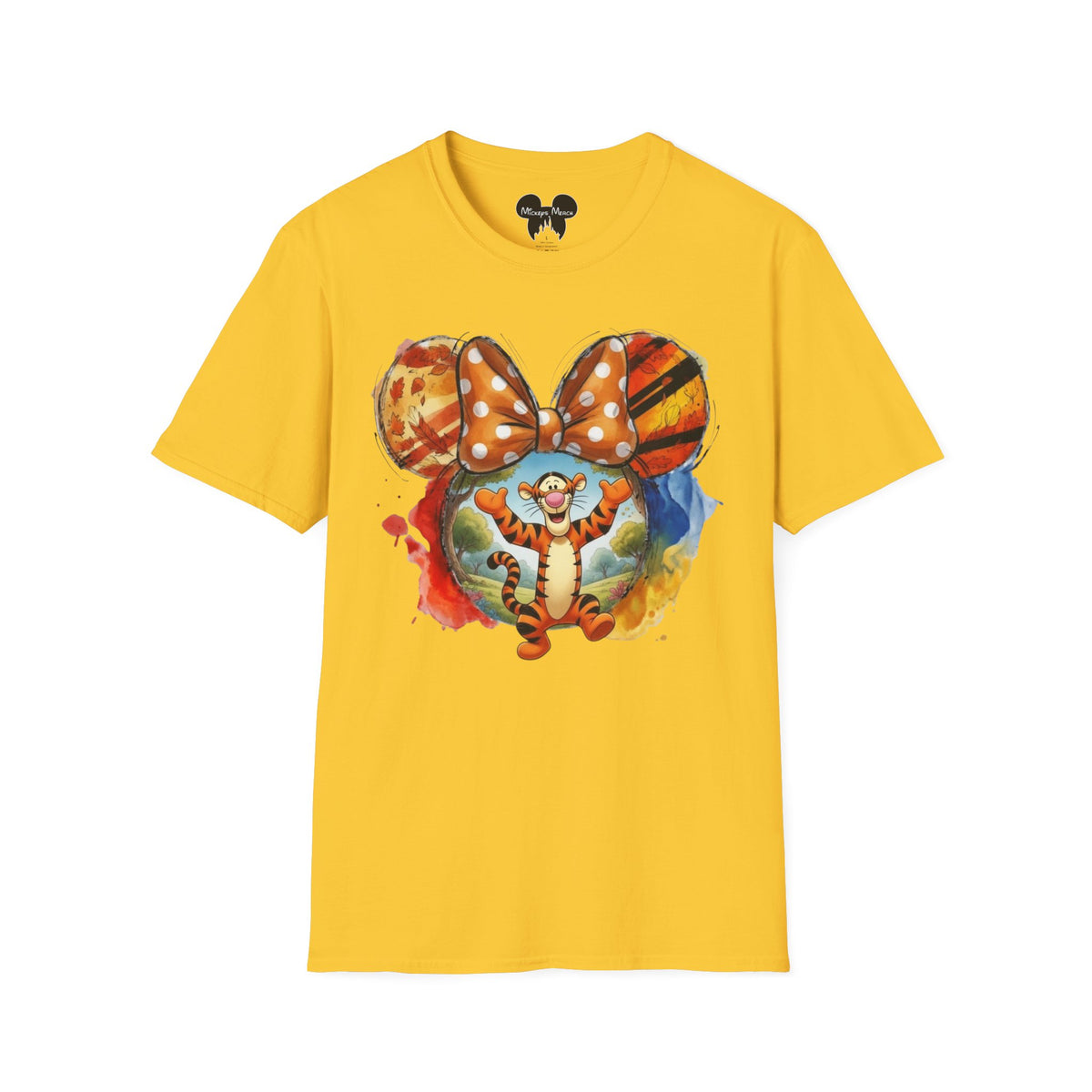 Winnie the Pooh - Tigger's Bouncy Autumn Vignette Unisex Graphic Tee