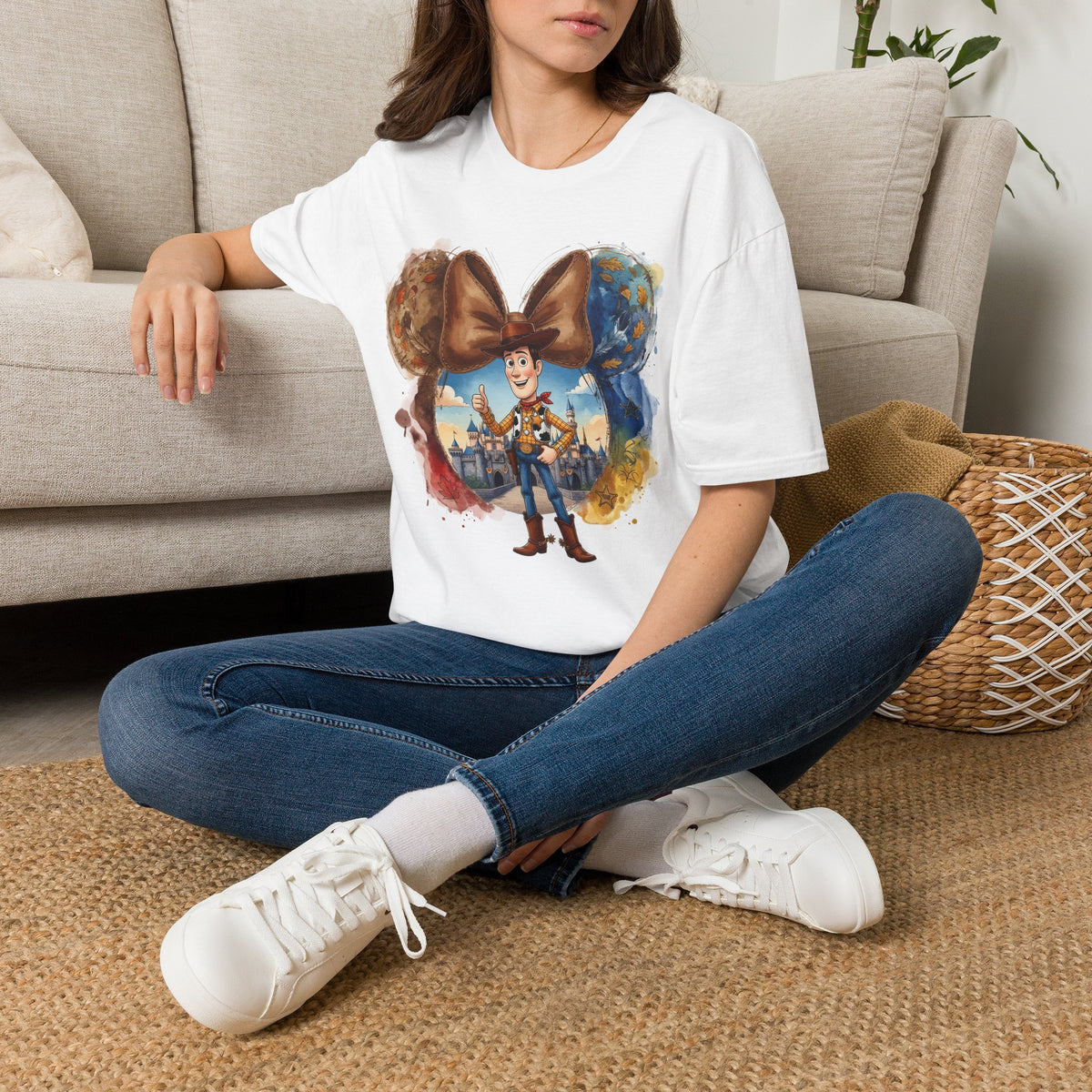 Toy Story - Woody's Cowboy Kingdom Vignette Unisex Graphic Tee