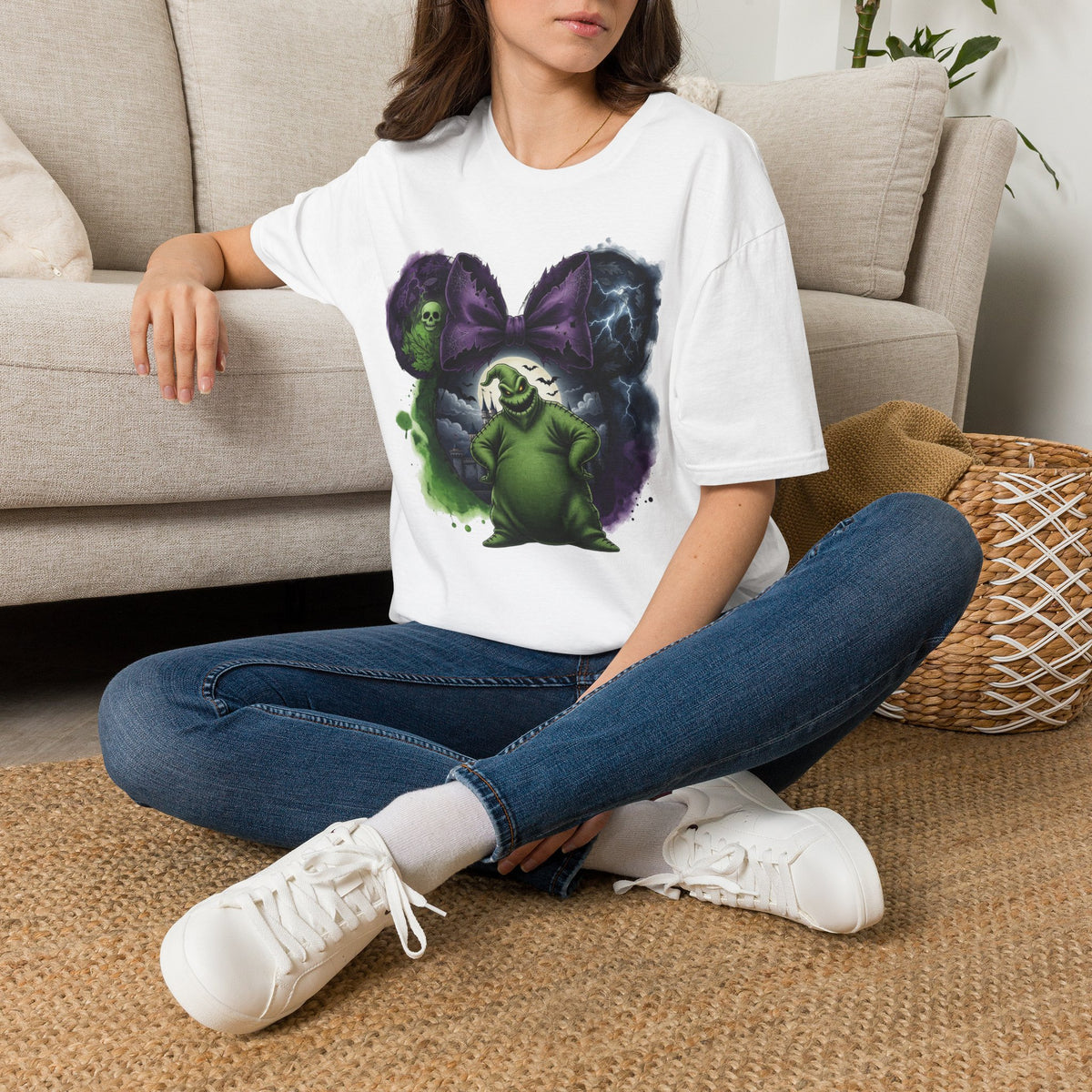 TNBC - Oogie Boogie's Spooky Cobweb Vignette Unisex Graphic Tee