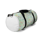 Character Autographs on Green Travel Duffel Bag