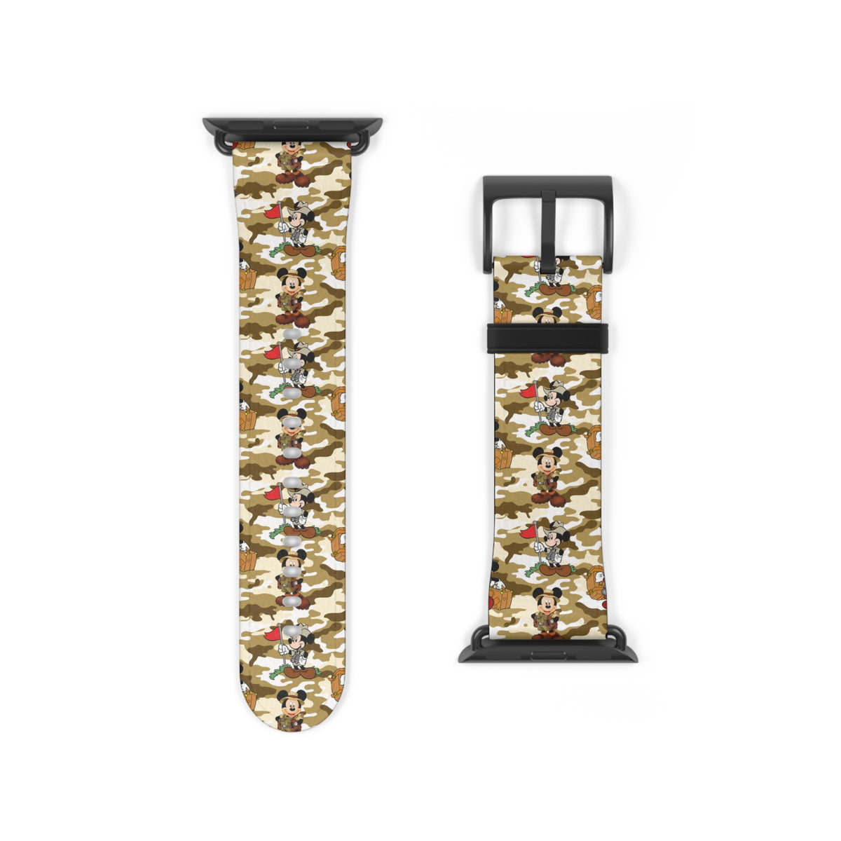Jungle Camo Mickey Whimsical Watch Band - Apple