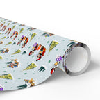 Christmas Castle Sleigh Ride Wrapping Paper Roll