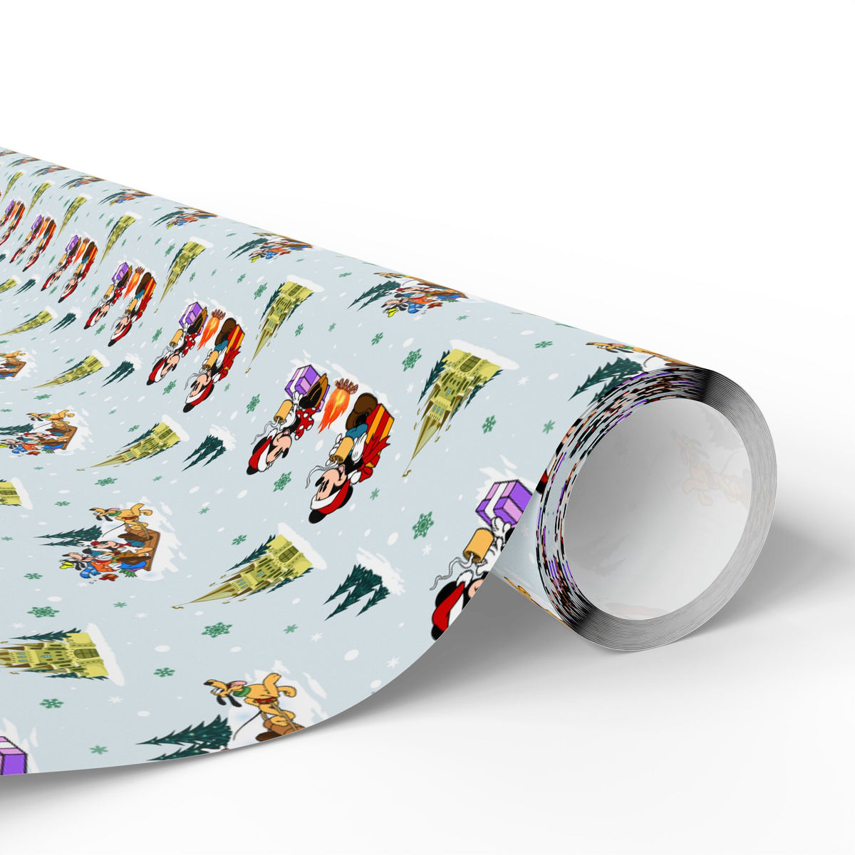 Christmas Castle Sleigh Ride Wrapping Paper Roll