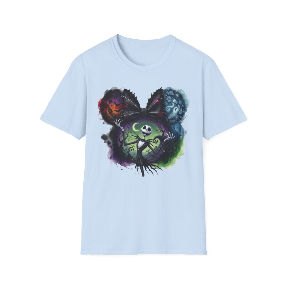 TNBC - Jack Skellington's Pumpkin King Vignette Unisex Graphic Tee