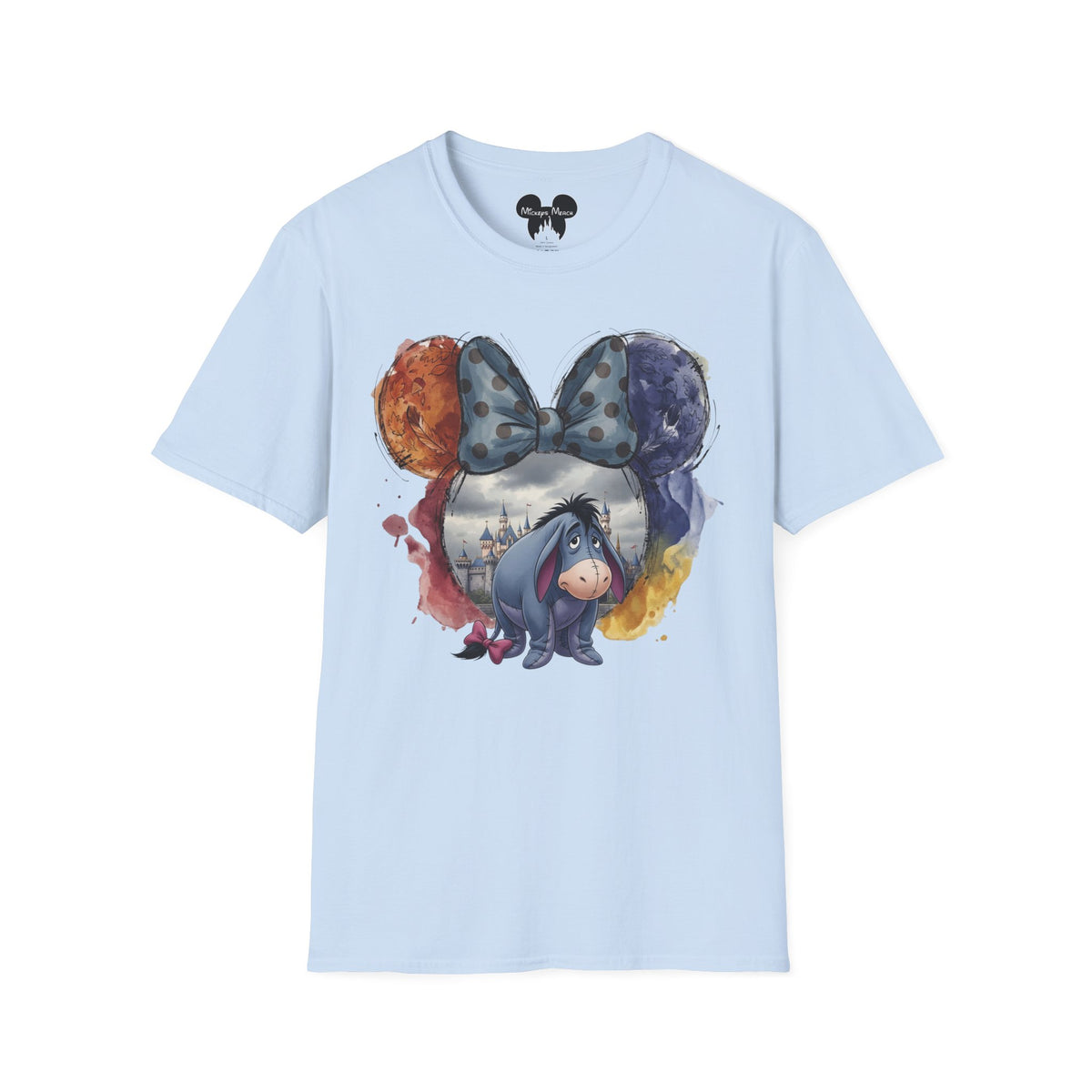 Winnie the Pooh - Eeyore's Polka Dot Bow Vignette Unisex Graphic Tee