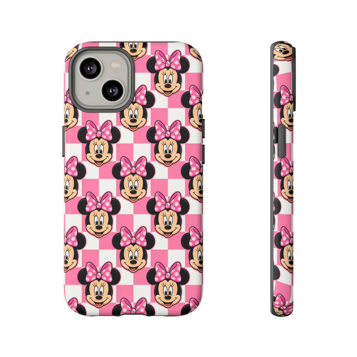 Pink Checkerboard Minnie Resort Ready Cell Phone Tech Case