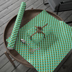 Teal Checkerboard Pluto Wrapping Paper Roll