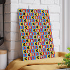Checkerboard Mickey Hands Glass Cutting Board