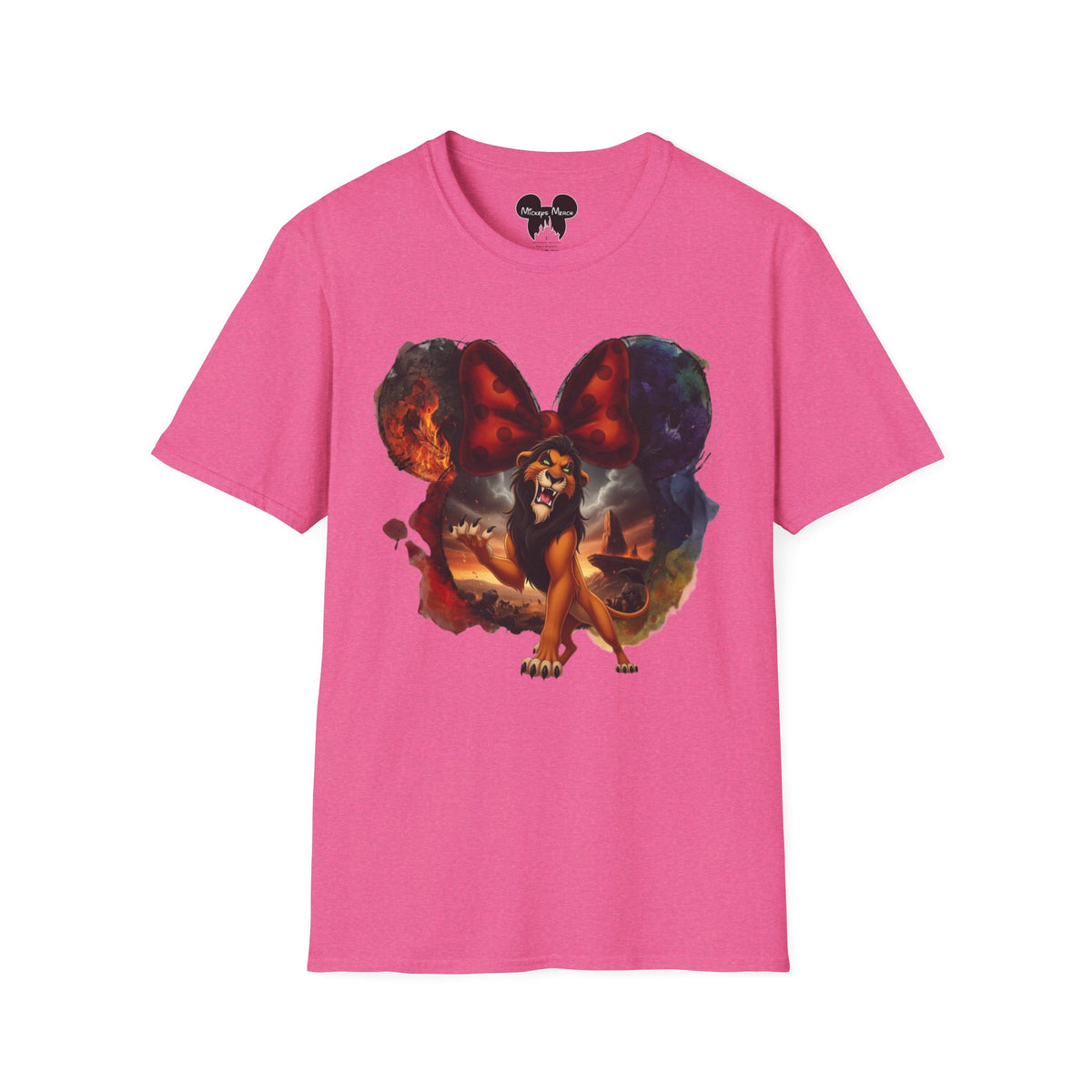 Lion King - Scar's Fiery Polka Dot Vignette Unisex Graphic Tee
