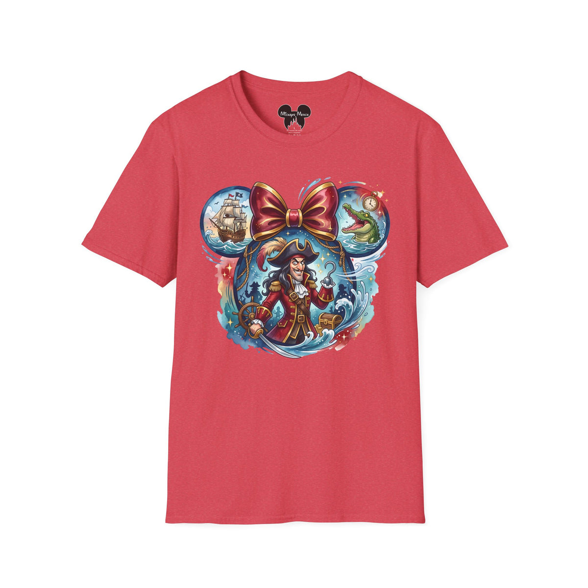 Disney Villains - Captain Hook's Neverland Vignette Unisex Graphic Tee