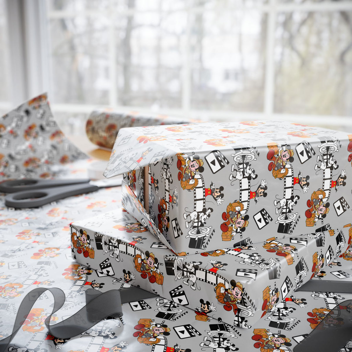 Evolution of Mickey Wrapping Paper Roll