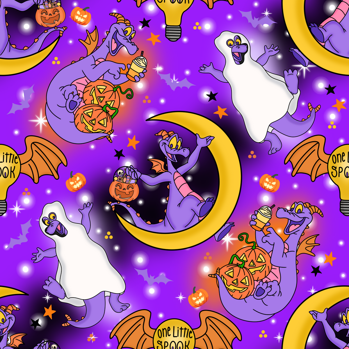 Figment on the Moon Purple Skater Skirt