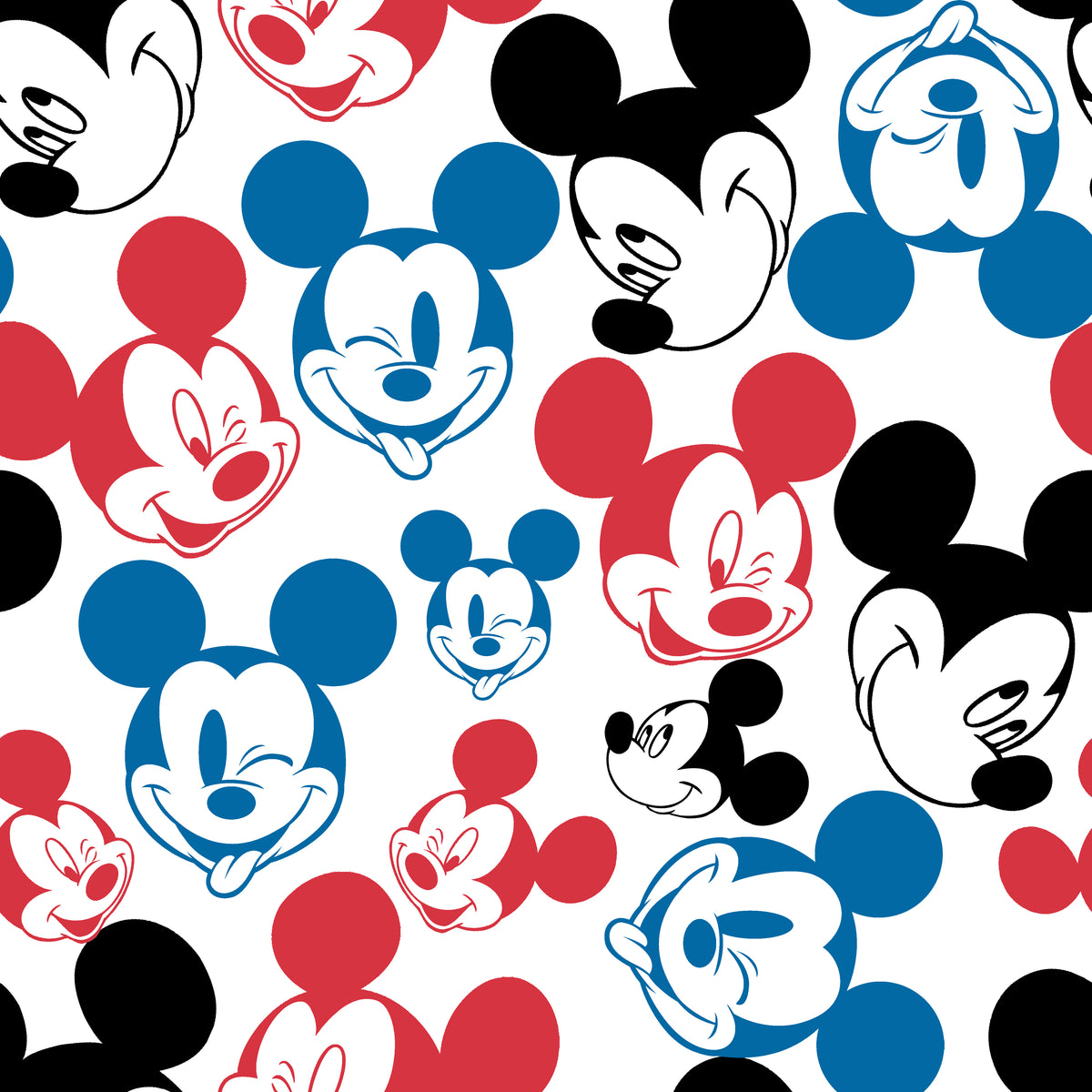 Emoji Mickey Mens Necktie