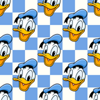 Blue Checkerboard Donald Racerback Dress