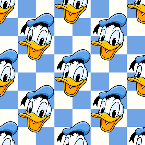 Blue Checkerboard Donald 20oz Tumbler