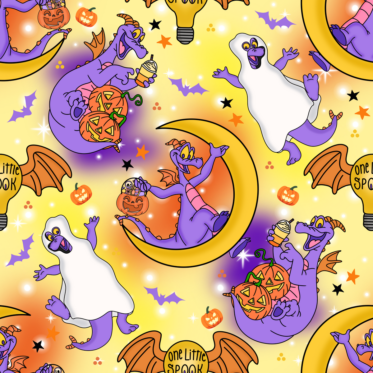 Figment on the Moon Yellow Happily Ever After Baby Blanket