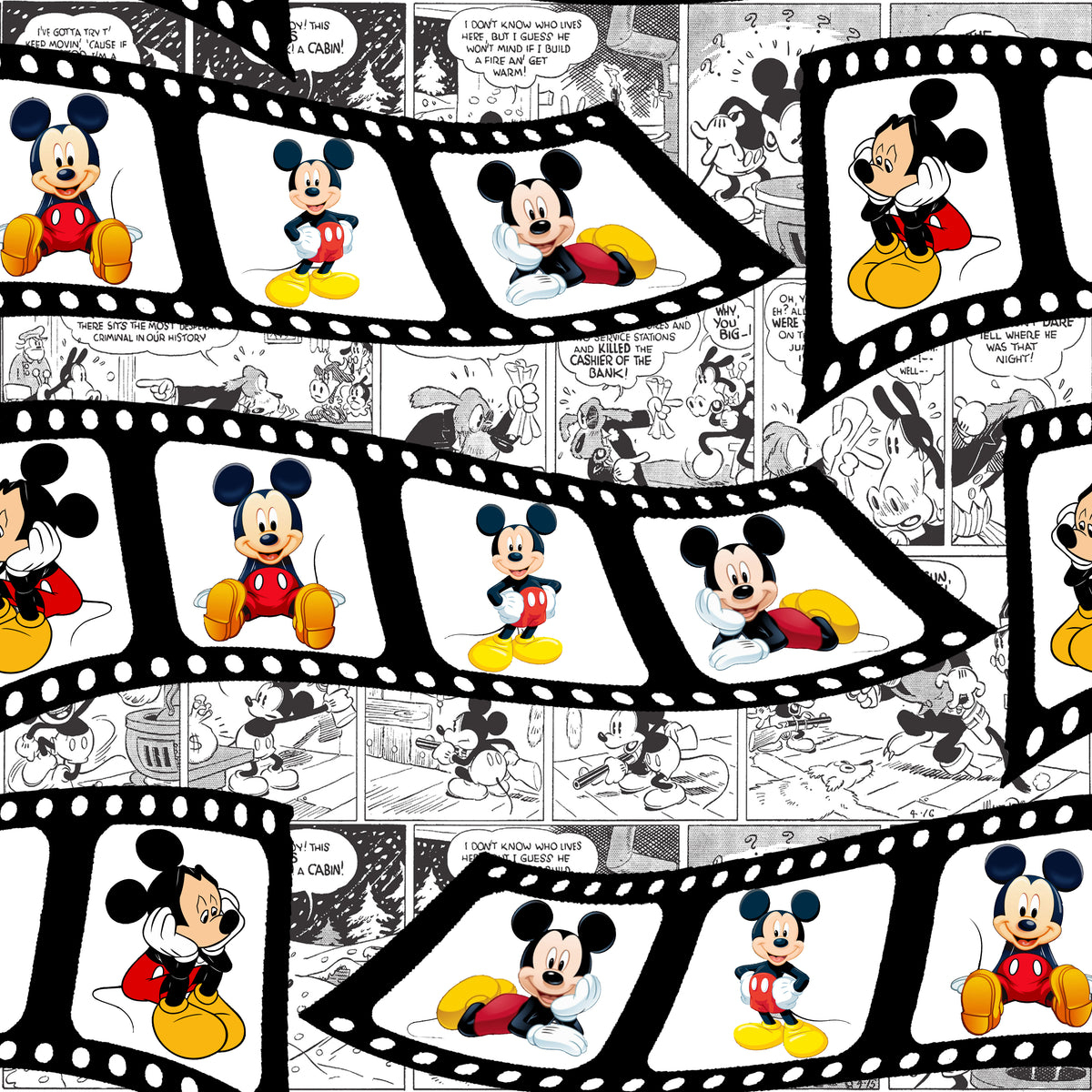 Mickey's Film Strip Wrapping Paper Roll