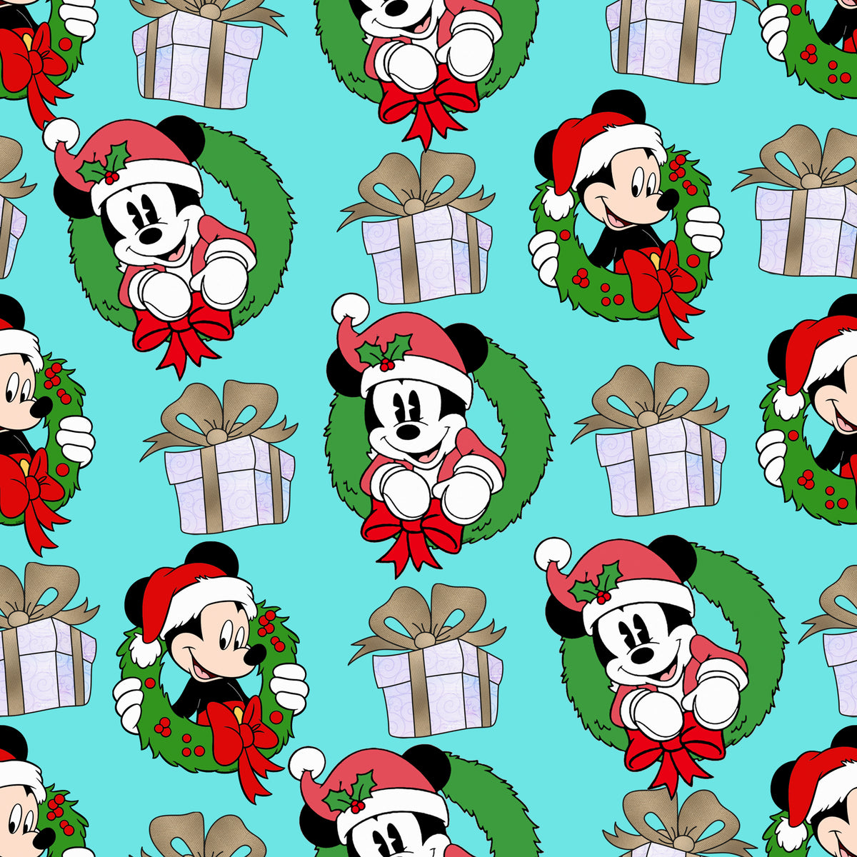 Christmas Mickey Gift Drop Wrapping Paper Roll