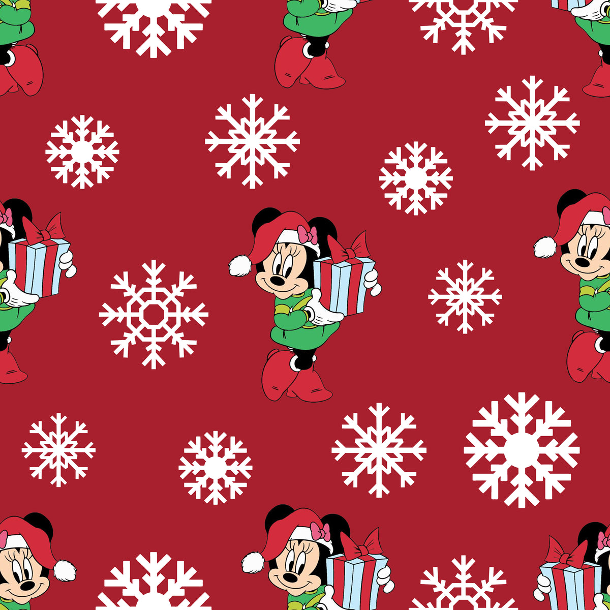 Minnie's Christmas Holiday Flurries Whimsical Watch Band - Apple