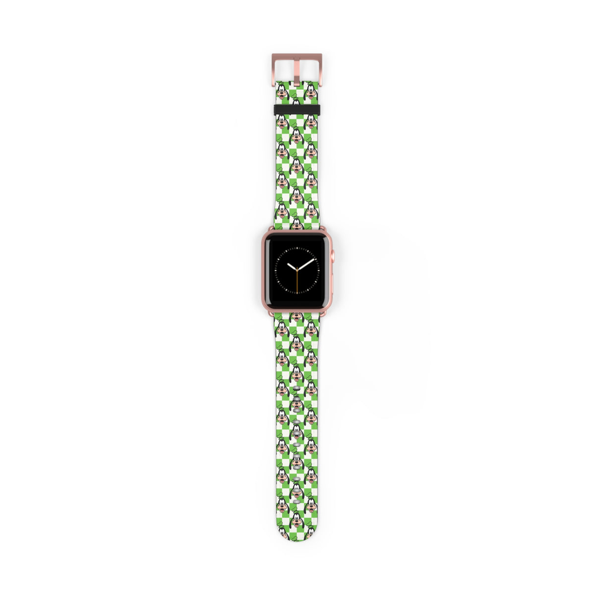 Green Checkerboard Goofy Whimsical Watch Band - Apple