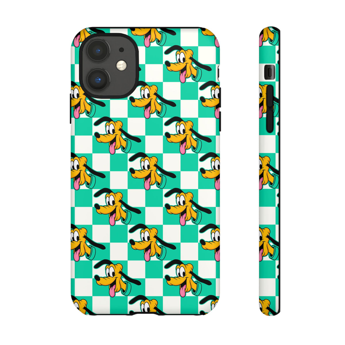 Teal Checkerboard Pluto Resort Ready Cell Phone Tech Case