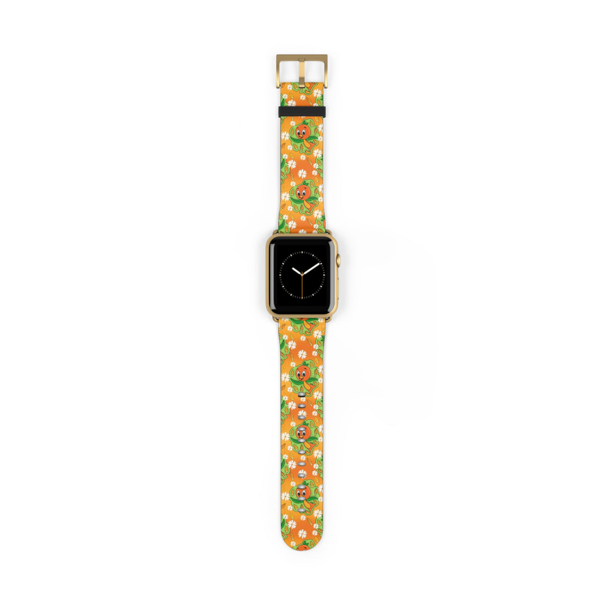 Tangerine Treat Orange Bird Whimsical Watch Band - Apple