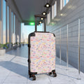 Character Autographs on Pink Polycarbonate Suitcase