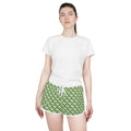 Green Checkerboard Goofy Relaxed Dolphin Shorts