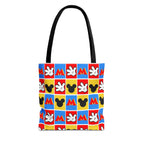 Checkerboard Mickey Hands Tote Bag
