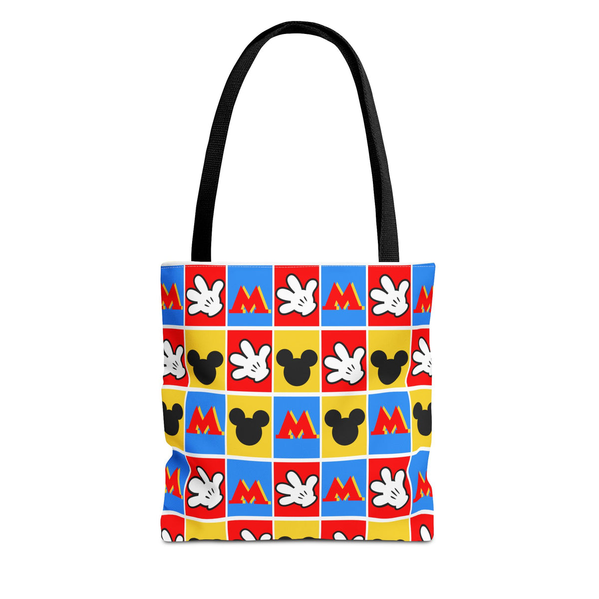Checkerboard Mickey Hands Tote Bag