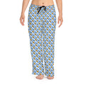 Blue Checkerboard Donald Women's Pajama Pants
