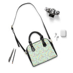 Character Autographs on Green Shoulder Handbag