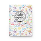 Character Autographs on White Daily Magic Matte Hardcover Journal