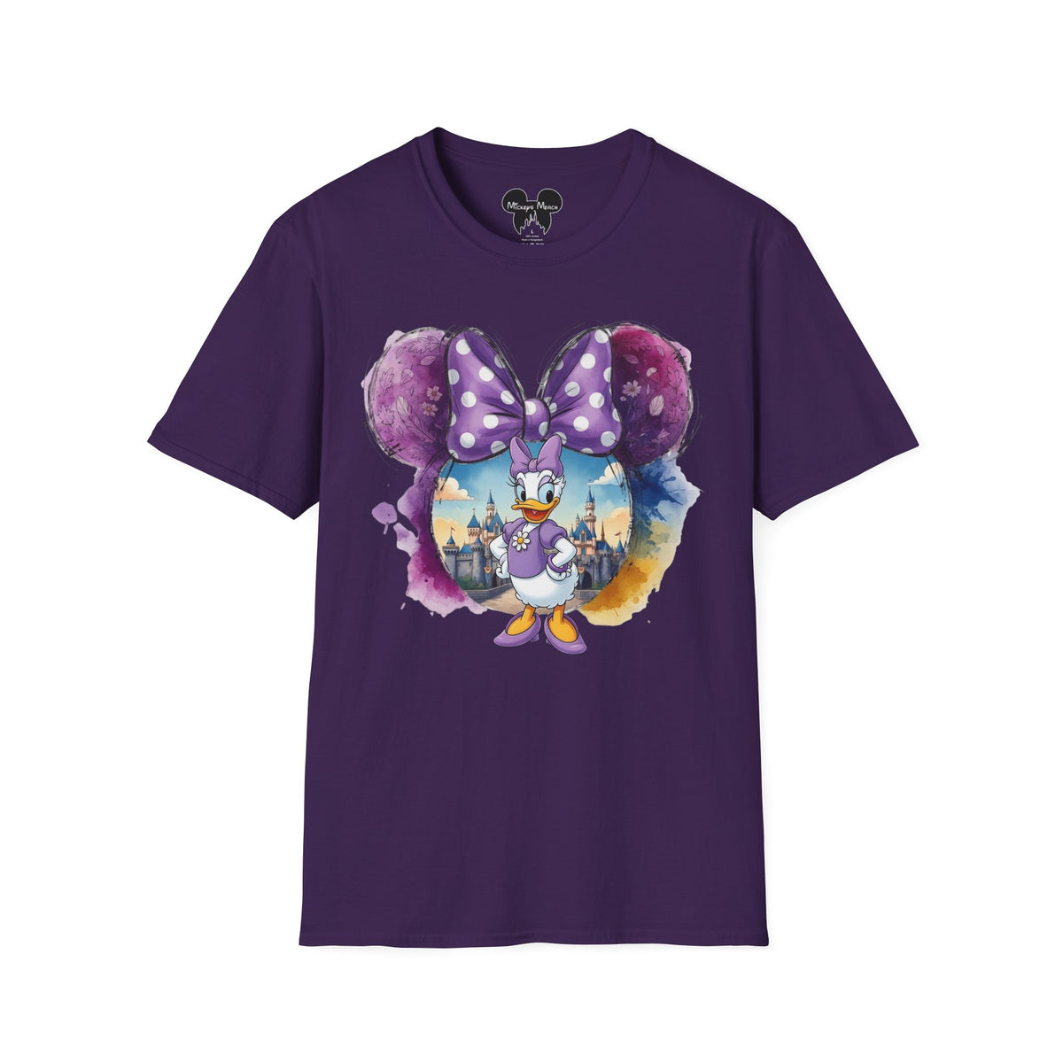 Sensational Six - Daisy's Purple Polka Dot Castle Vignette Unisex Graphic Tee