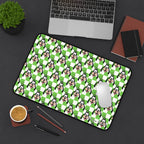 Green Checkerboard Goofy Stateroom Desk Mat