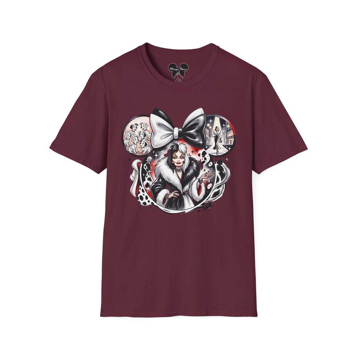 Disney Villains - Cruella's Spotted Couture Vignette Unisex Graphic Tee