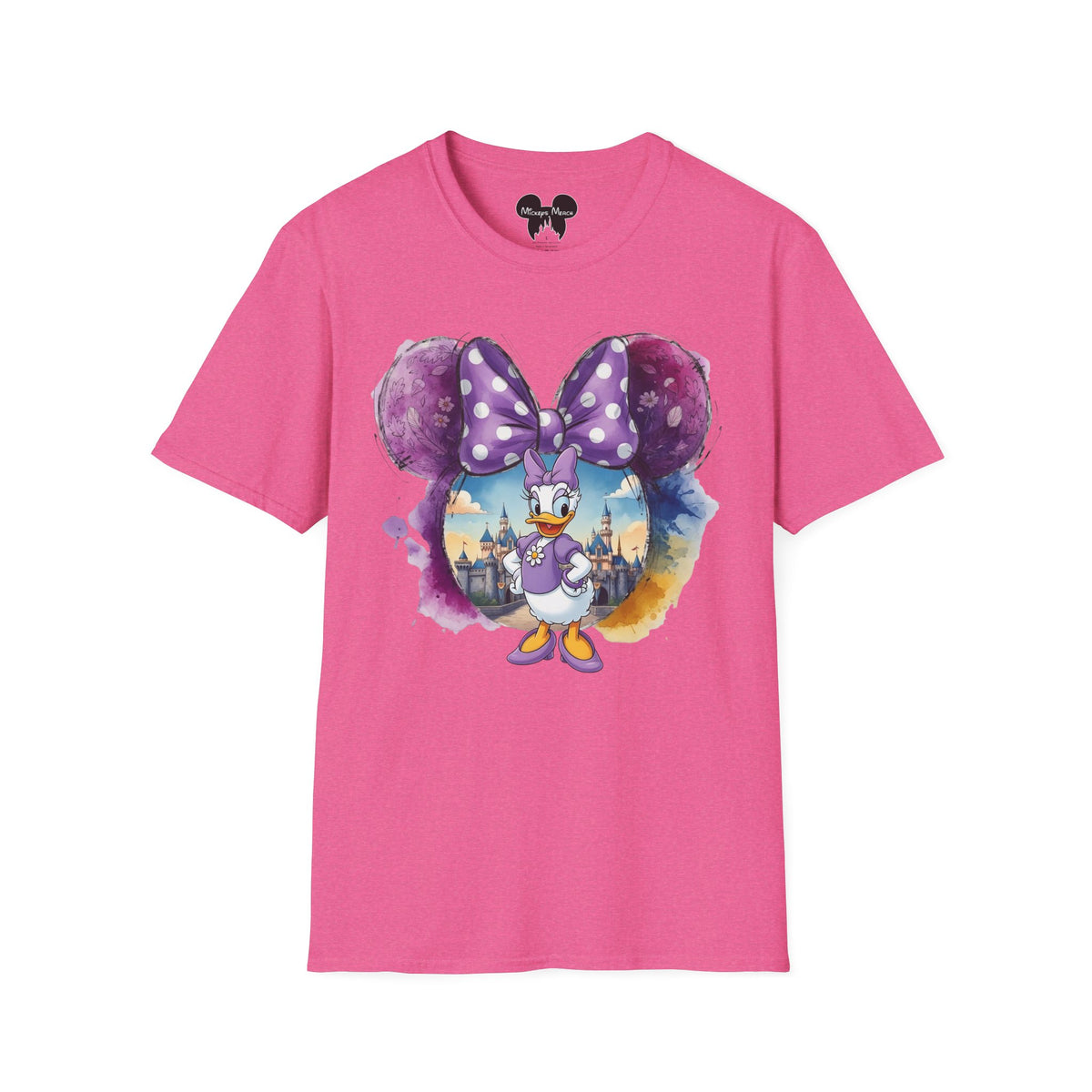Sensational Six - Daisy's Purple Polka Dot Castle Vignette Unisex Graphic Tee