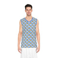 Blue Checkerboard Donald Park Performance Tank Top