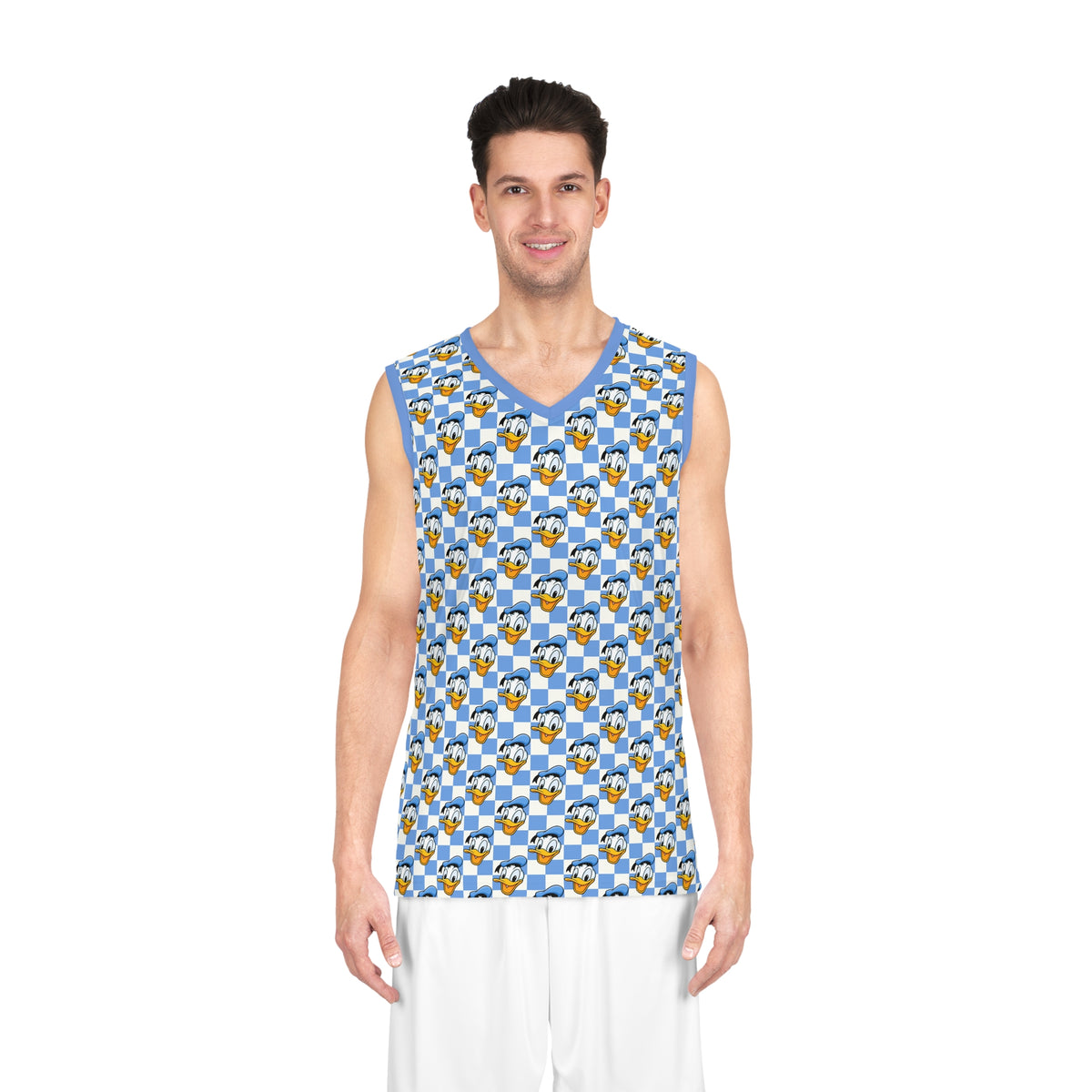 Blue Checkerboard Donald Park Performance Tank Top
