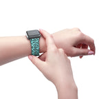Haunted Mansion Icons Teal Whimsical Watch Band - Apple