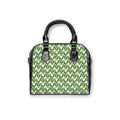 Green Checkerboard Goofy Shoulder Handbag