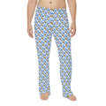 Blue Checkerboard Donald Men's Pajama Pants