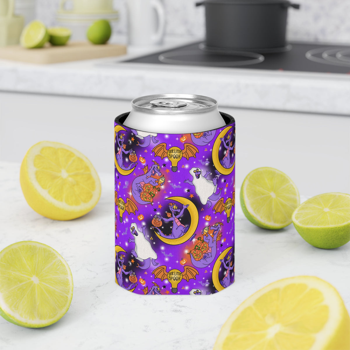 Figment on the Moon Purple Can Cooler Drink Koozie