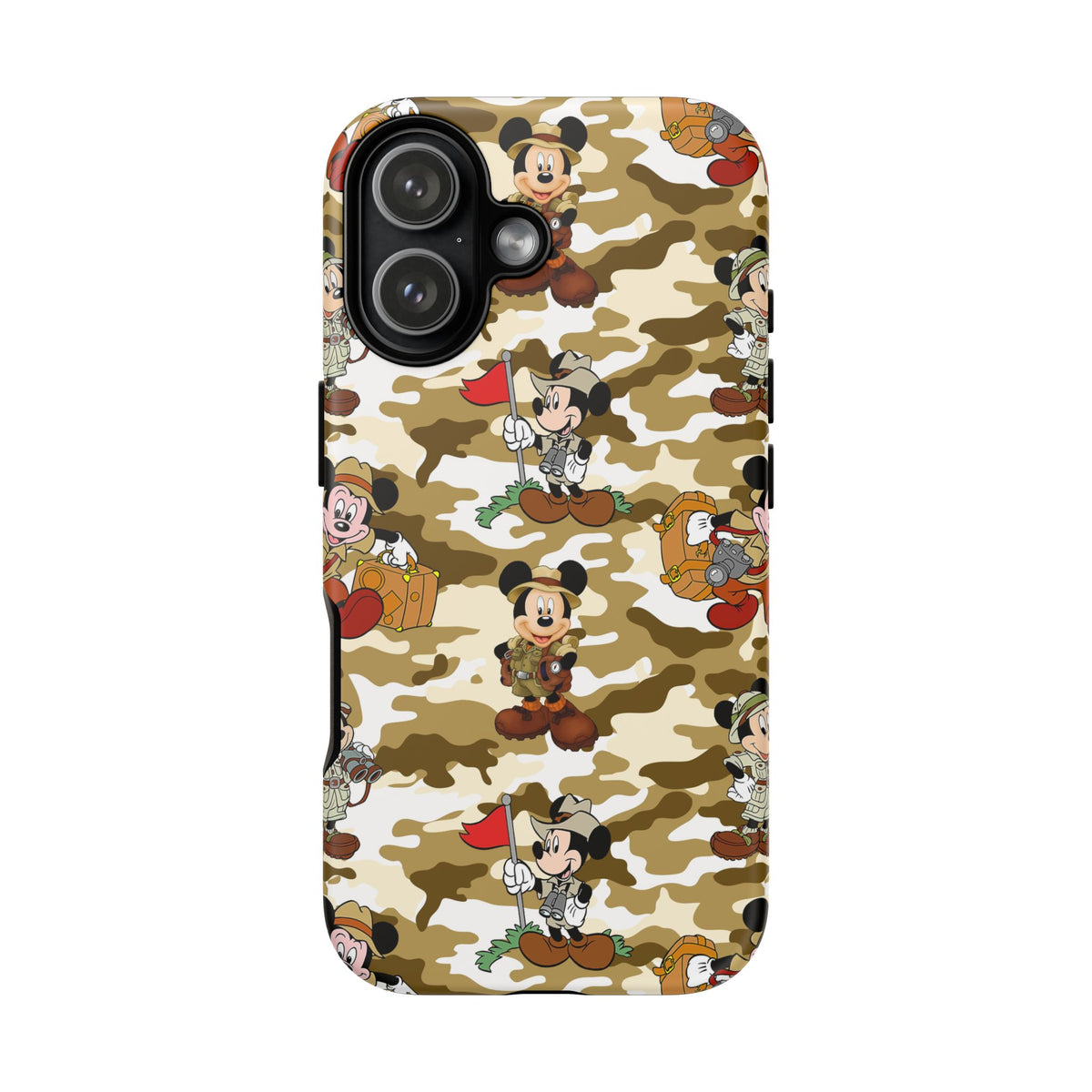Jungle Camo Mickey Resort Ready Cell Phone Tech Case