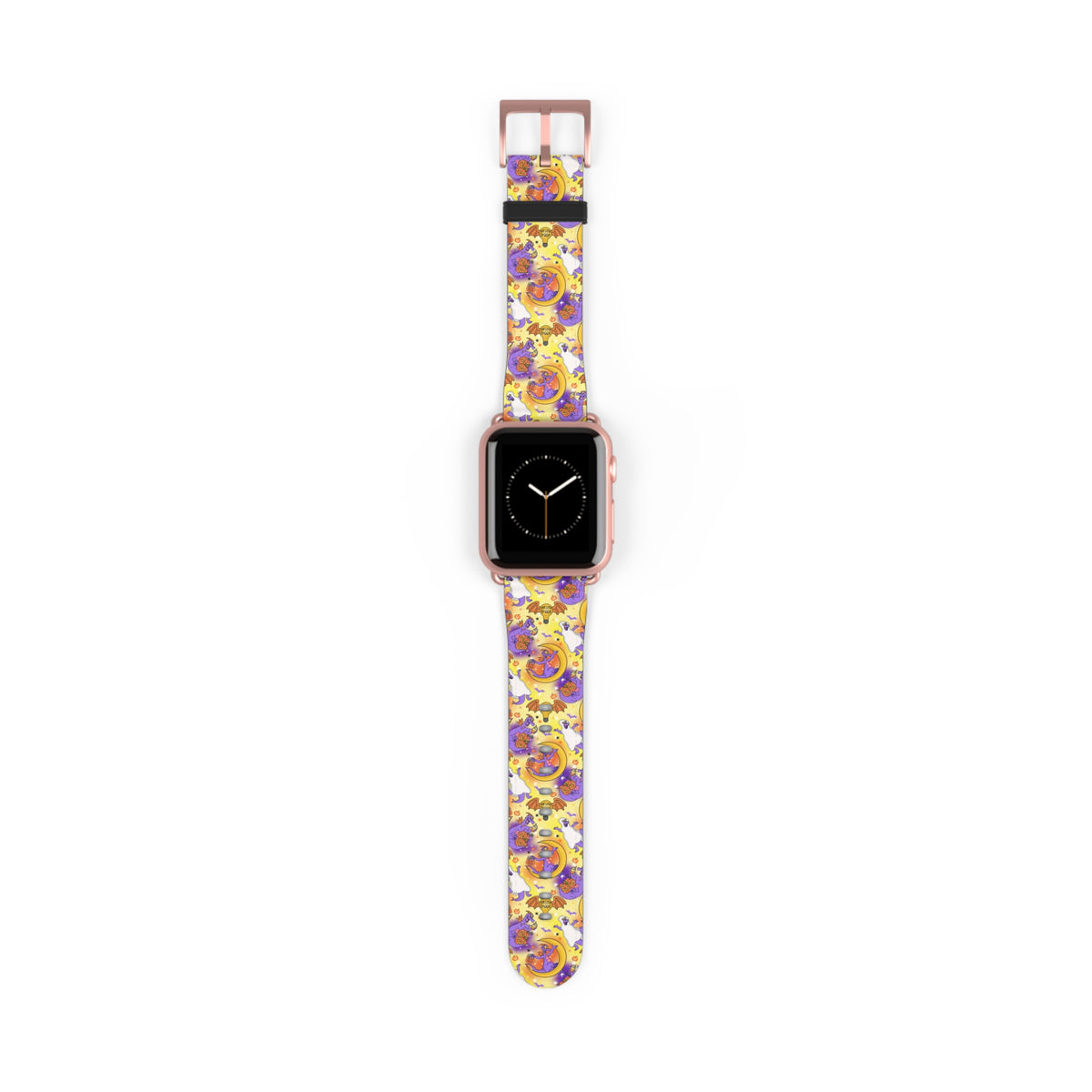 Figment on the Moon Yellow Whimsical Watch Band - Apple