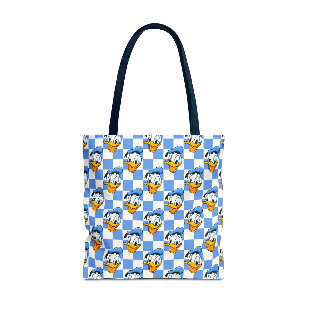 Blue Checkerboard Donald Tote Bag