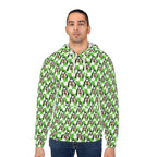 Green Checkerboard Goofy Hooded Sweatshirt
