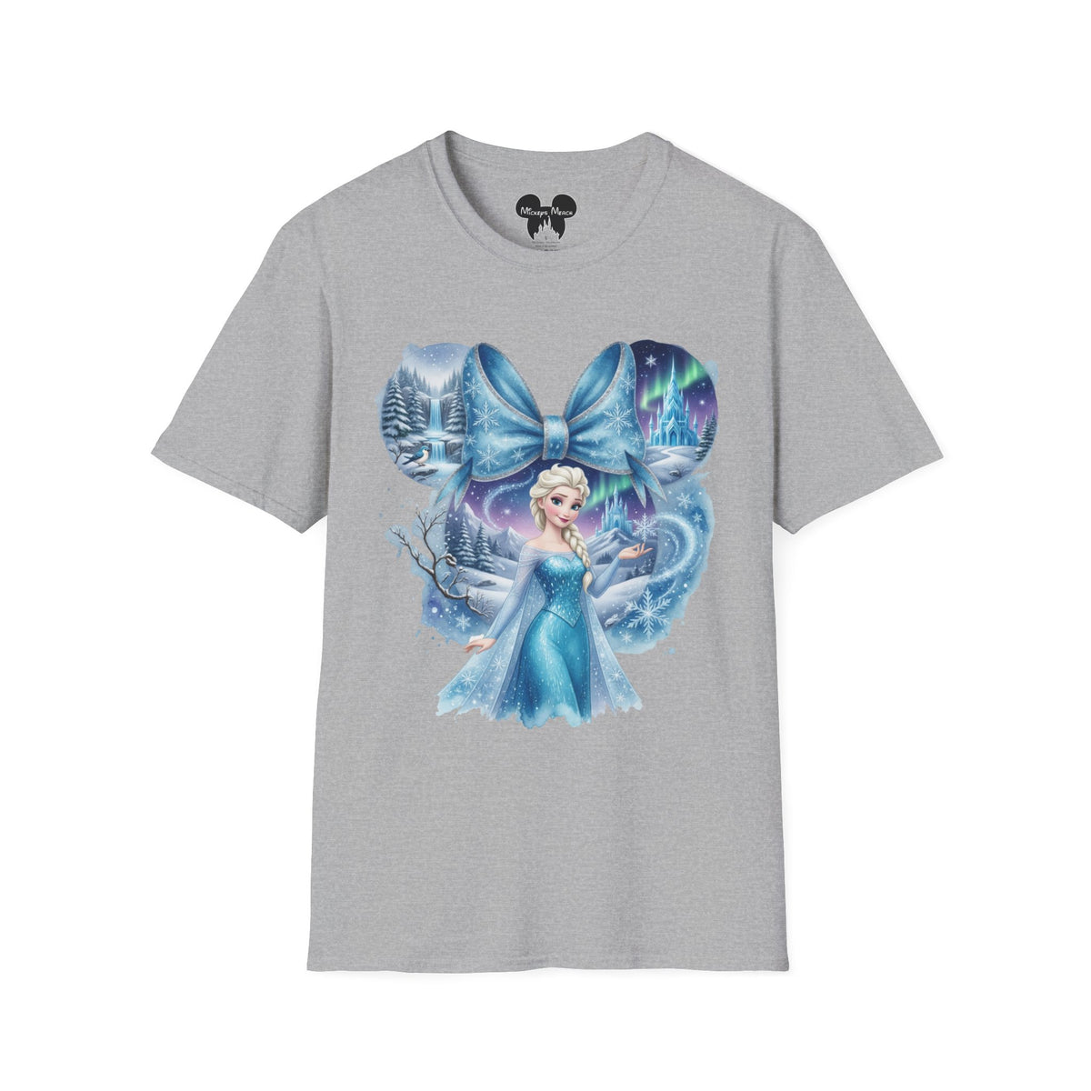 Disney Princess - Elsa's Frozen Ice Castle Vignette Unisex Graphic Tee