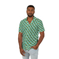 Teal Checkerboard Pluto Hawaiian Shirt