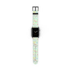 Character Autographs on Green Whimsical Watch Band - Apple